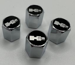 Predator H2 Chrome or Black Graphite Wheel Valve Stem Cap (Set Of 4)